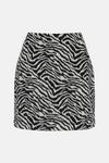 Warehouse Zebra Oversized Collar Cosy Knit Maxi Coat thumbnail 4