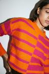 Warehouse Wool Blend Contrast Stripe Knit Jumper thumbnail 2