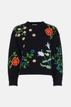 Warehouse WH x William Morris Society Floral Hand Embroidered Jumper thumbnail 4