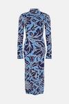 Warehouse WH x William Morris Society Metallic Floral Jacquard Dress thumbnail 4