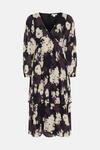 Warehouse Floral Pleated Double Tiered Midi Dress thumbnail 4