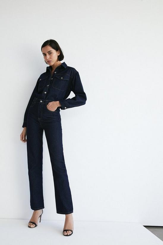 Warehouse Denim Indigo Long Straight Jeans 1