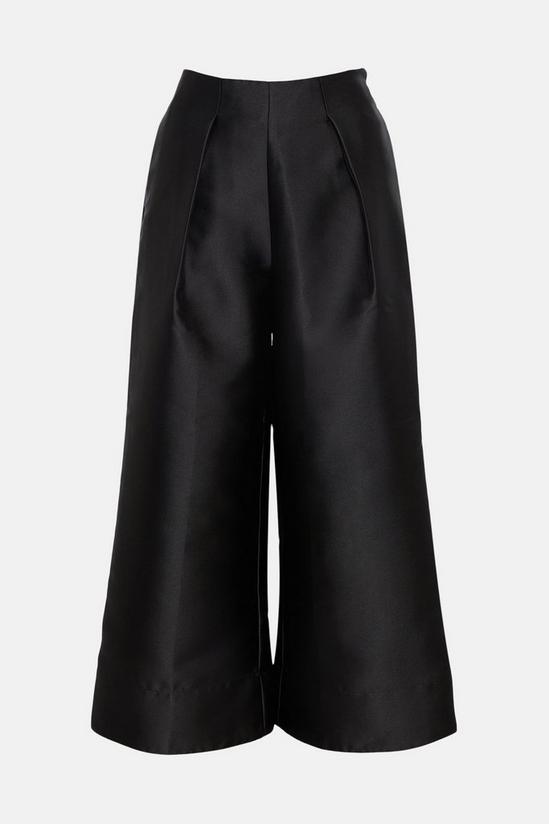 Warehouse Satin Twill Extreme Wide Crop Trouser 4