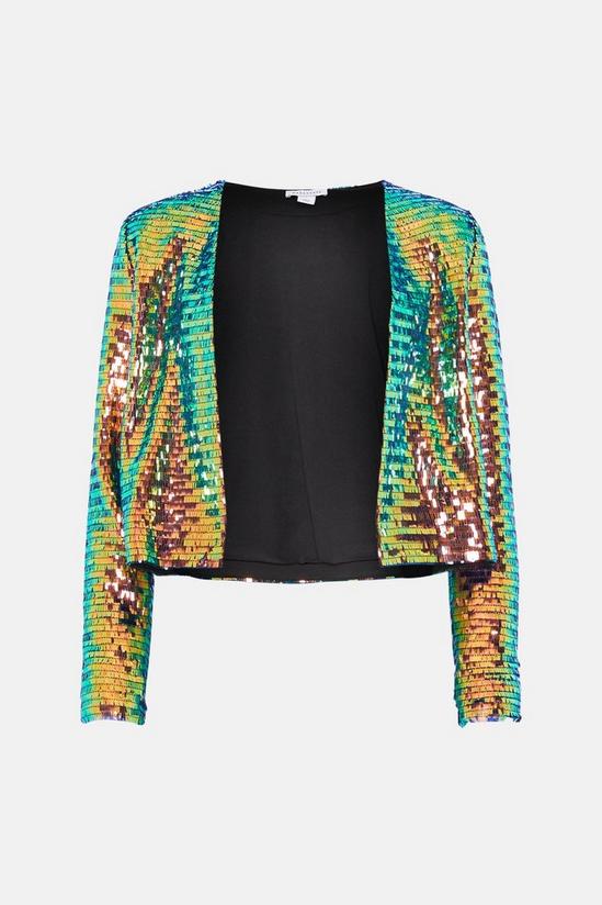 Warehouse Rectangle Holographic Sequin Jacket 4