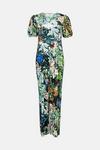 Warehouse WH x William Morris Society Printed Velvet Cut Out Jumpsuit thumbnail 4