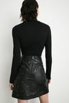 Warehouse Real Leather Studded Pelmet Skirt thumbnail 3