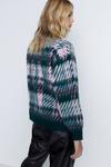 Warehouse Brushed Houndstooth Check Knit Jumper thumbnail 3