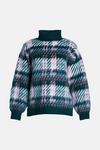 Warehouse Brushed Houndstooth Check Knit Jumper thumbnail 4