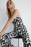 Warehouse Abstract Bandeau Jersey Crepe Jumpsuit thumbnail 2
