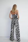 Warehouse Abstract Bandeau Jersey Crepe Jumpsuit thumbnail 3