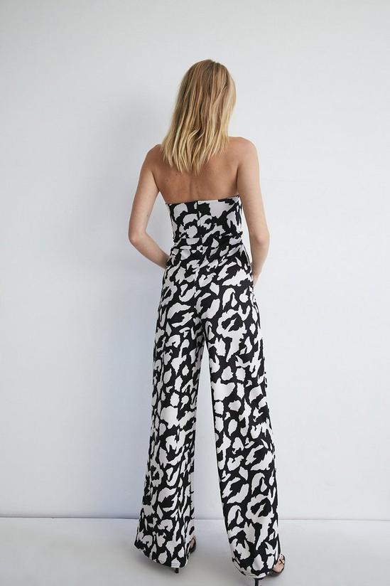 Warehouse Abstract Bandeau Jersey Crepe Jumpsuit 3