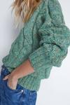 Warehouse Wool Blend Chunky Cable Knit Jumper thumbnail 2