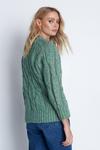 Warehouse Wool Blend Chunky Cable Knit Jumper thumbnail 3