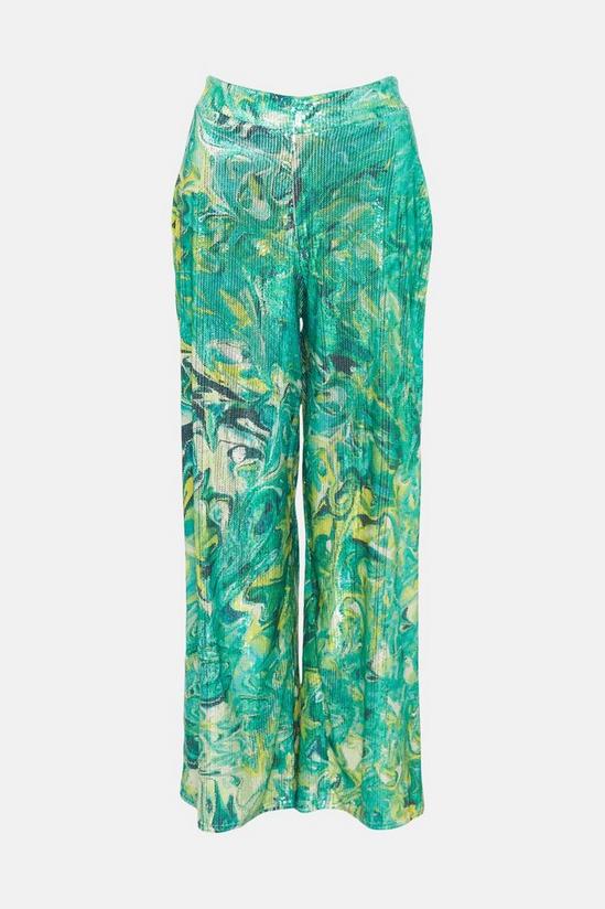 Warehouse WH x Kimberley Burrows Printed Sequin Co-ord Trouser 4