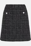 Warehouse Tweed Pelmet Skirt With Crystal Buttons thumbnail 4