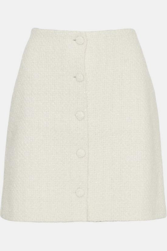 Warehouse Premium Wool Boucle Tweed Pelmet Skirt 4