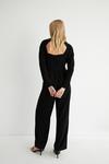 Warehouse Relaxed Sleeve Belted Jumpsuit thumbnail 3