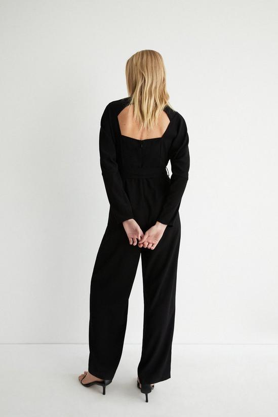 Warehouse Relaxed Sleeve Belted Jumpsuit 3