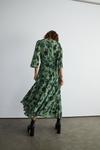 Warehouse Paisley Pleated Belted Maxi Dress thumbnail 3