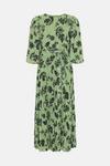 Warehouse Paisley Pleated Belted Maxi Dress thumbnail 4