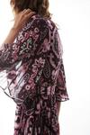Warehouse Floral Pleated Belted Midi Dress thumbnail 2
