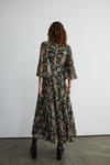 Warehouse Floral Pleated Belted Maxi Dress thumbnail 3