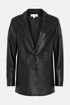 Warehouse Real Leather Single Breasted Blazer thumbnail 4