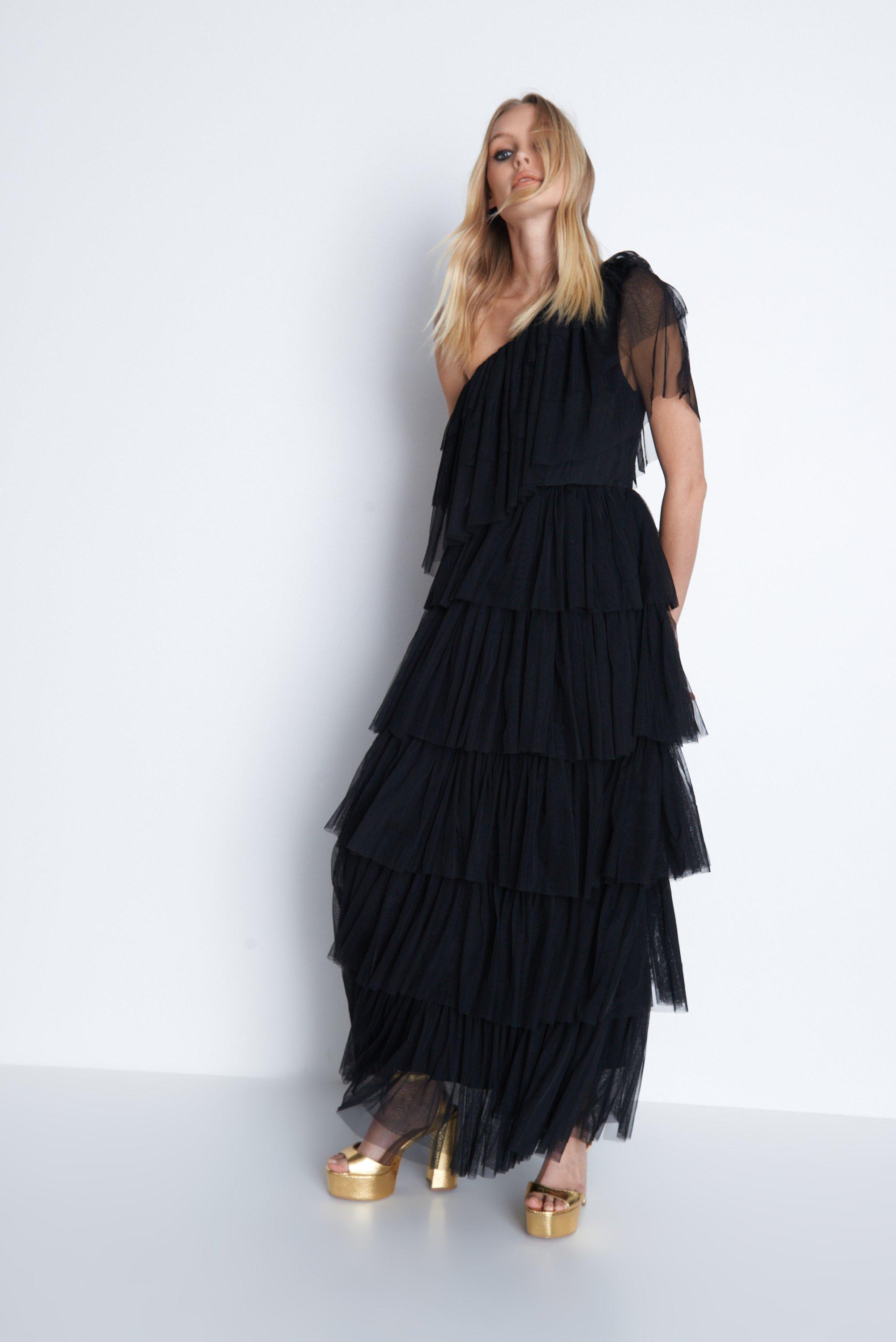 Warehouse asymmetric outlet dress