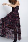 Warehouse Floral Tulle Strappy Maxi Dress thumbnail 4