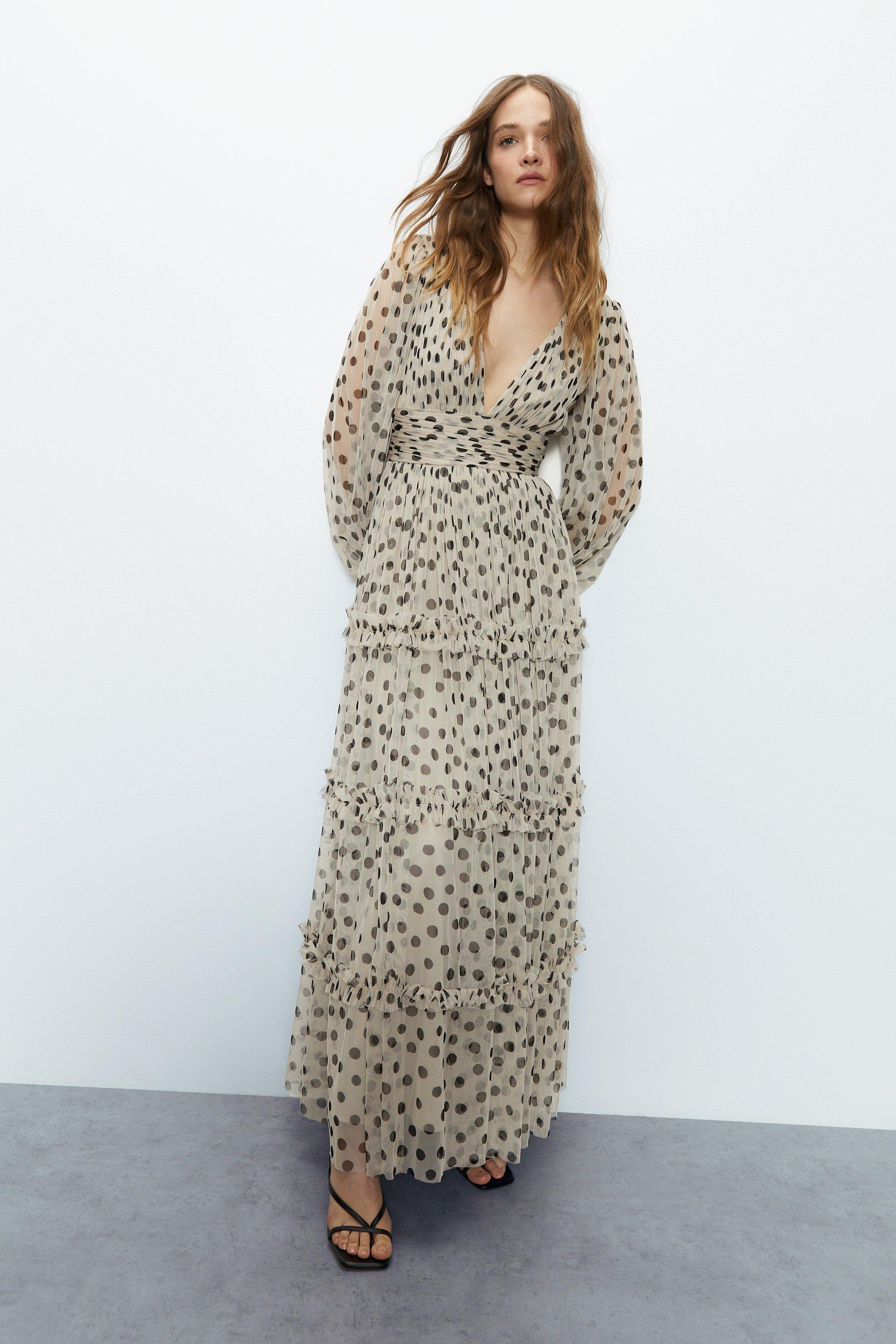 Warehouse spot 2025 wrap dress