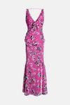 Warehouse Premium Ruffle Detail Floral Maxi Dress thumbnail 4