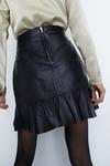 Warehouse Real Leather Mini Flippy Skirt thumbnail 2