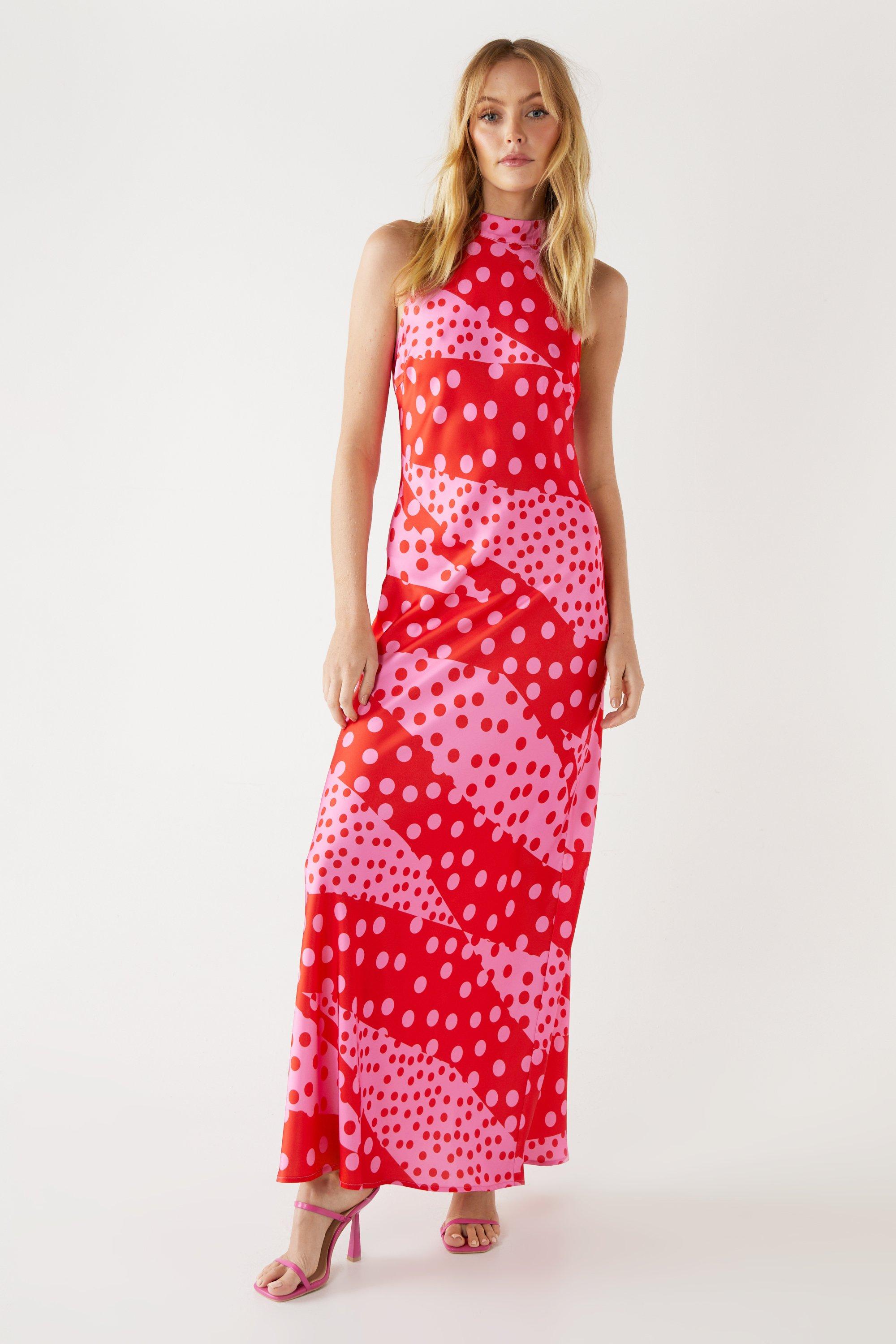 Warehouse red maxi outlet dress