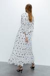Warehouse Embroidered Dobby Ruched Maxi Dress thumbnail 5