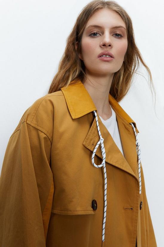 Warehouse Two Tone Trench Coat 2