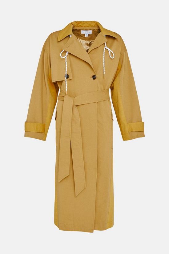 Warehouse Two Tone Trench Coat 4
