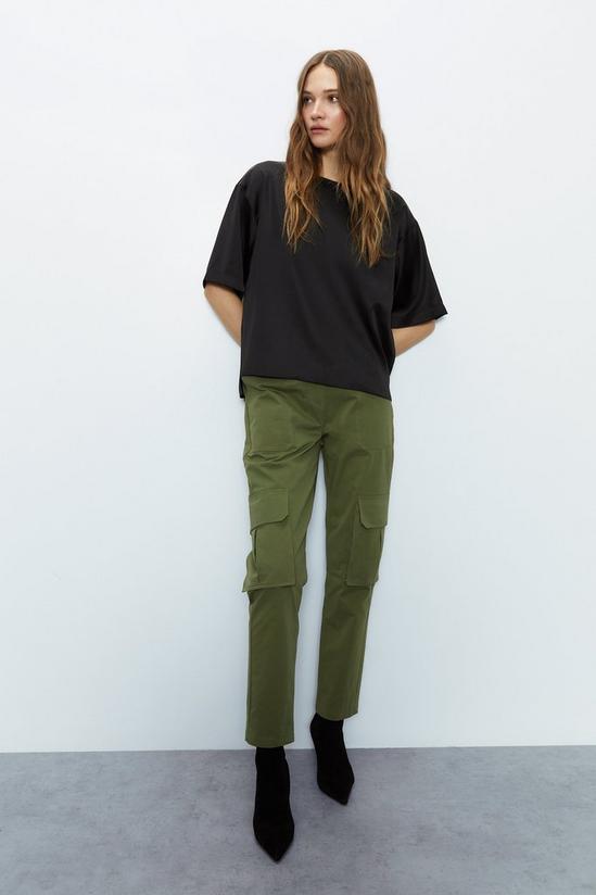 Warehouse Relaxed Fit Boxy Satin Tee 2