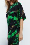 Warehouse Premium Printed Midi Dress With Side Split thumbnail 2