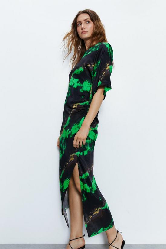 Warehouse Premium Printed Midi Dress With Side Split 3