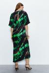 Warehouse Premium Printed Midi Dress With Side Split thumbnail 4