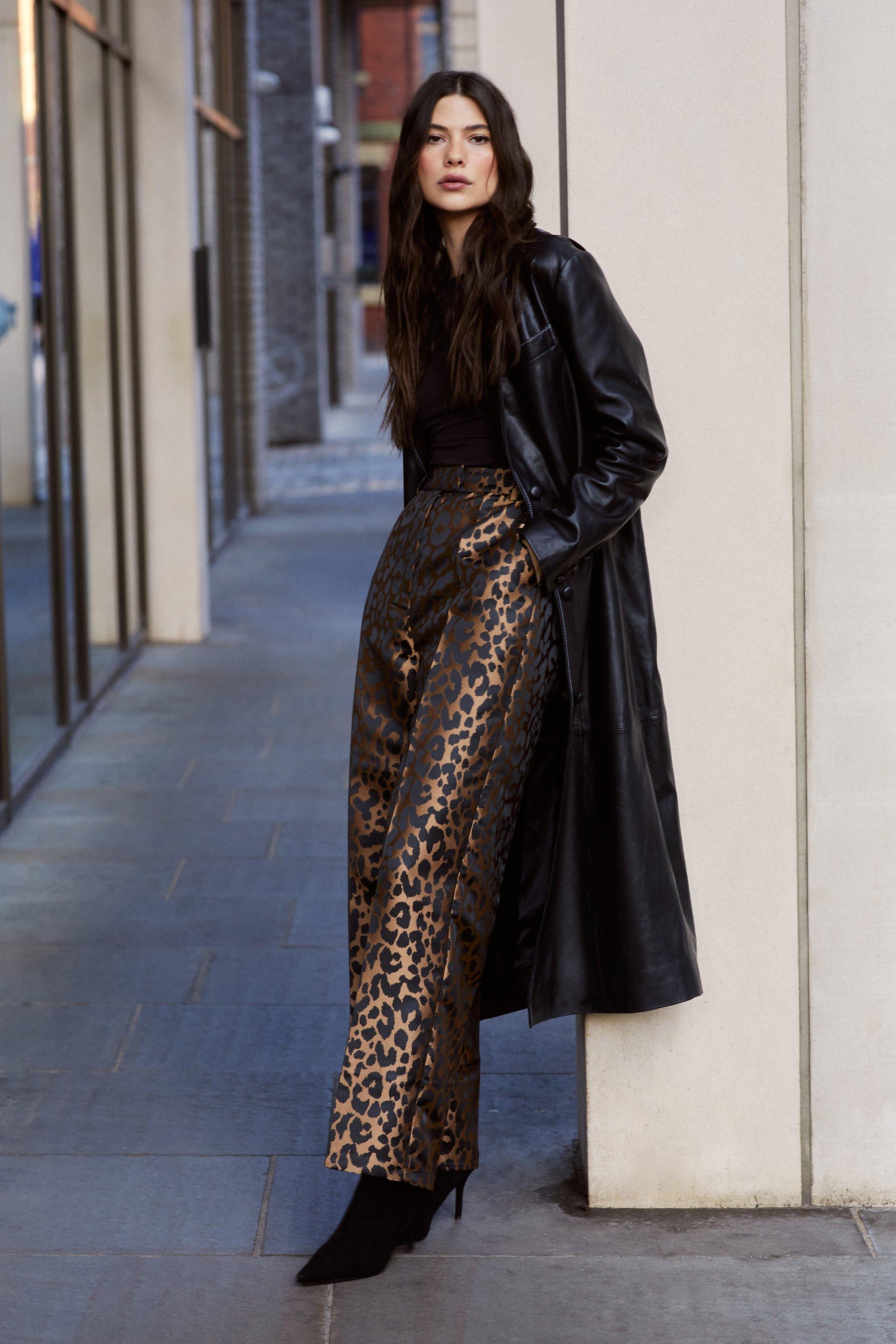 Leopard Jacquard Milo Trousers