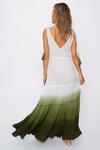Warehouse Crinkle Viscose Ombre Tiered Tie Maxi Dress thumbnail 4