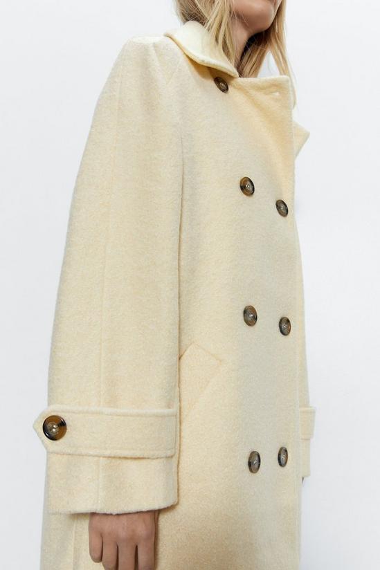 Warehouse Double Breasted Wool Marl Coat 3