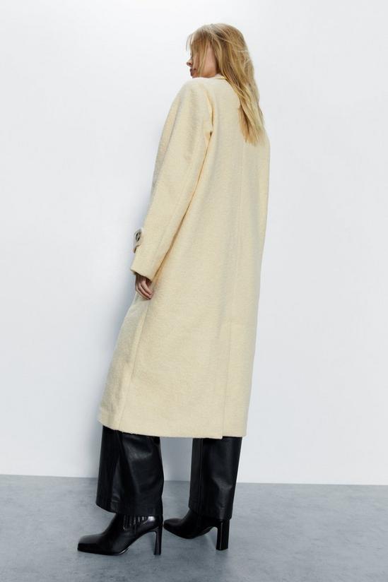 Warehouse Double Breasted Wool Marl Coat 4
