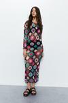 Warehouse Crochet Maxi Dress thumbnail 1