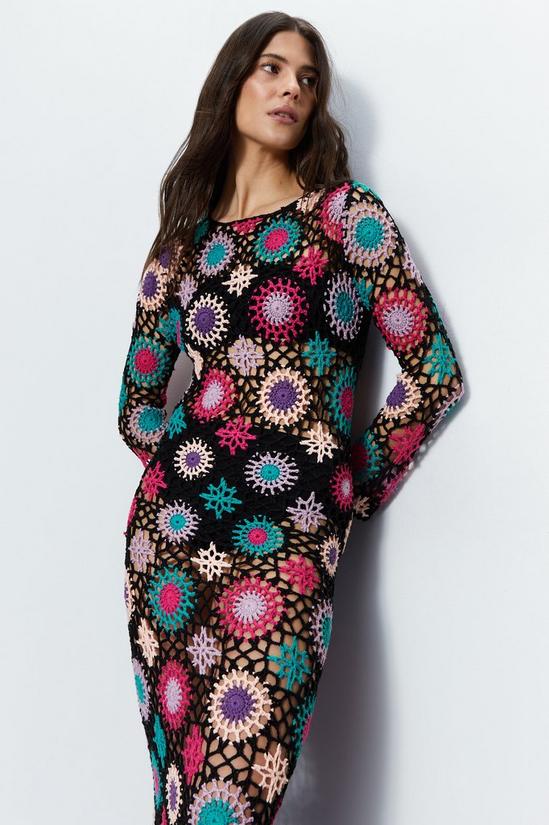 Warehouse Crochet Maxi Dress 2