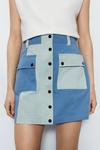 Warehouse Colour Block Utility Mini Skirt thumbnail 3