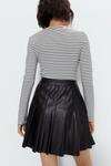 Warehouse Premium Faux Leather Pleated Skirt thumbnail 4