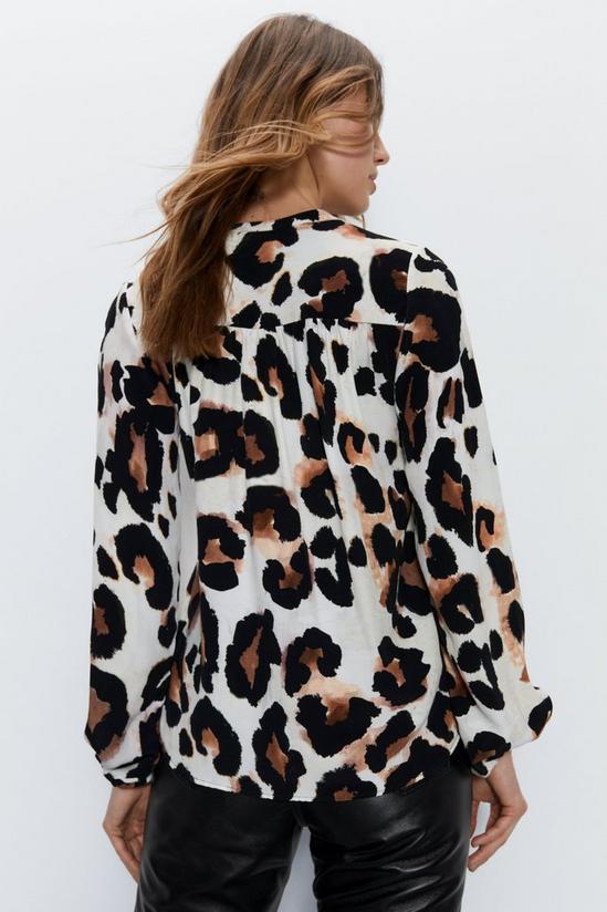 Warehouse Leopard Print Long Sleeve Blouse 4