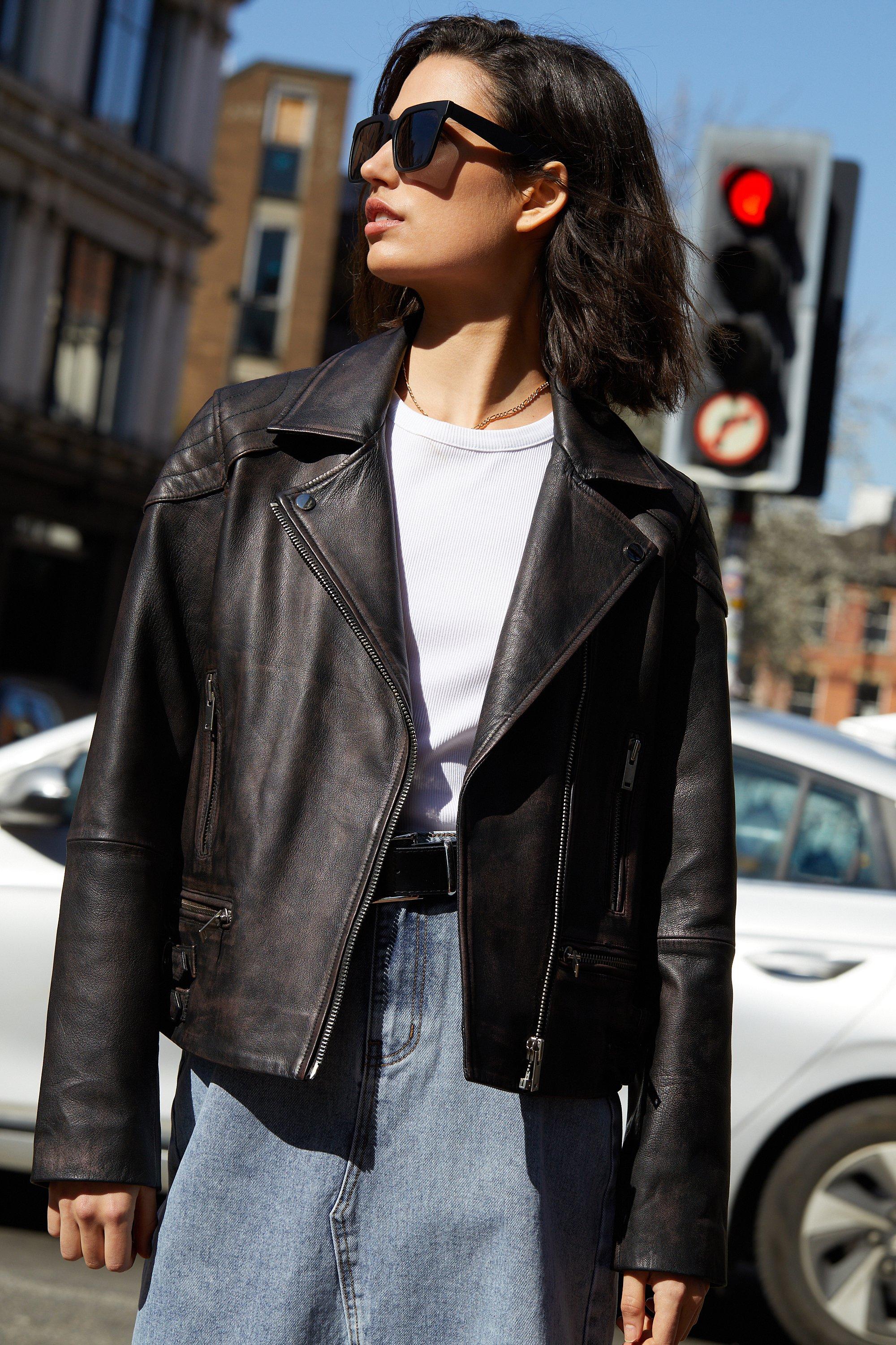 Warehouse leather store biker jacket